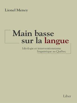 cover image of Main basse sur la langue